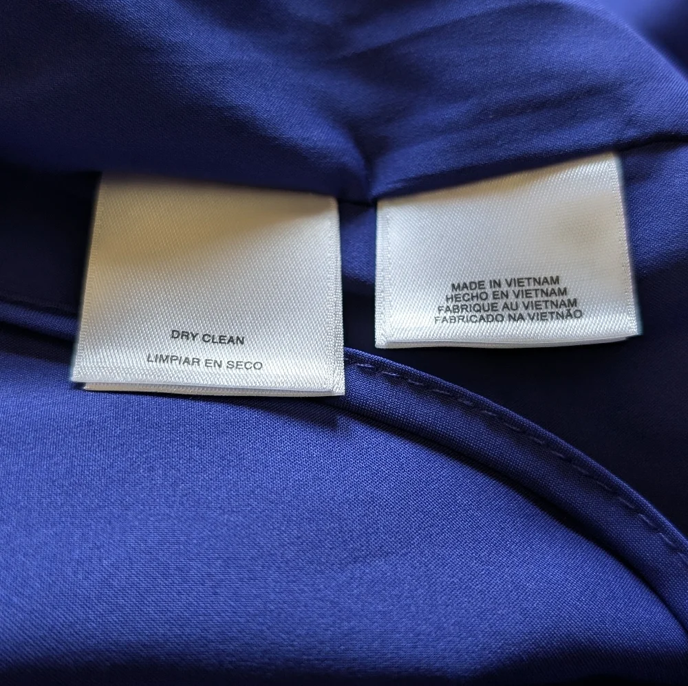 Elegant Kasper Blue Sleeveless Dress - Picture 7 of 7